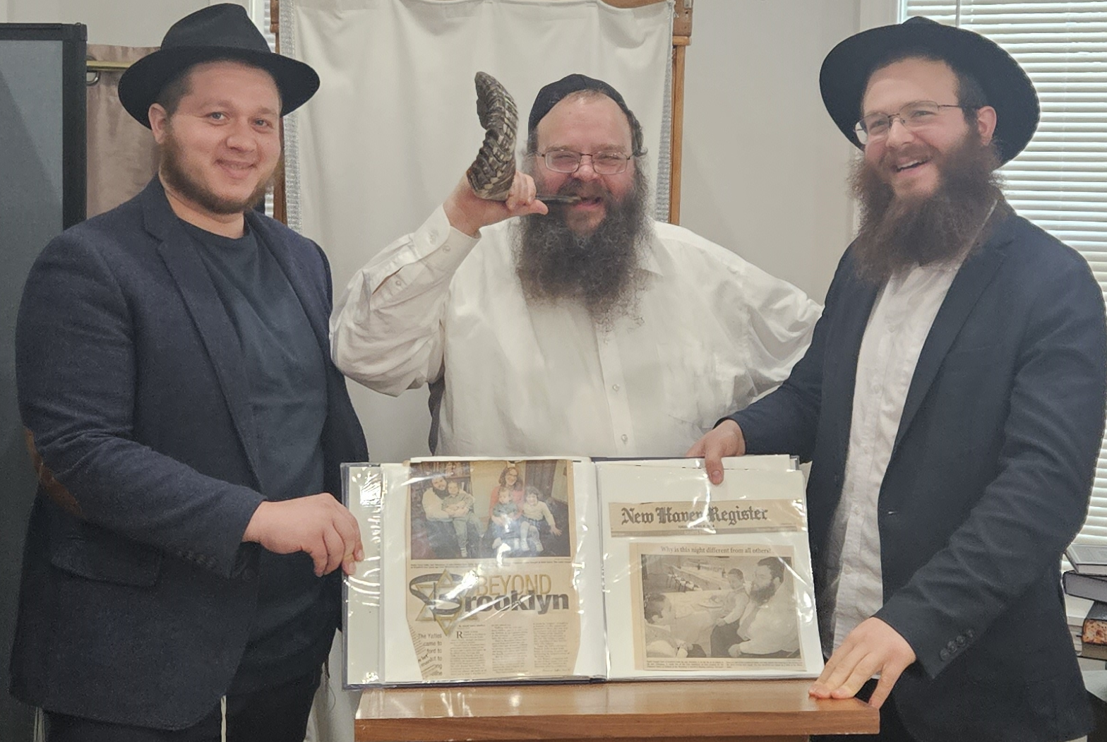 Rabbi Yossi, Yehoshua and Avraham Yaffe